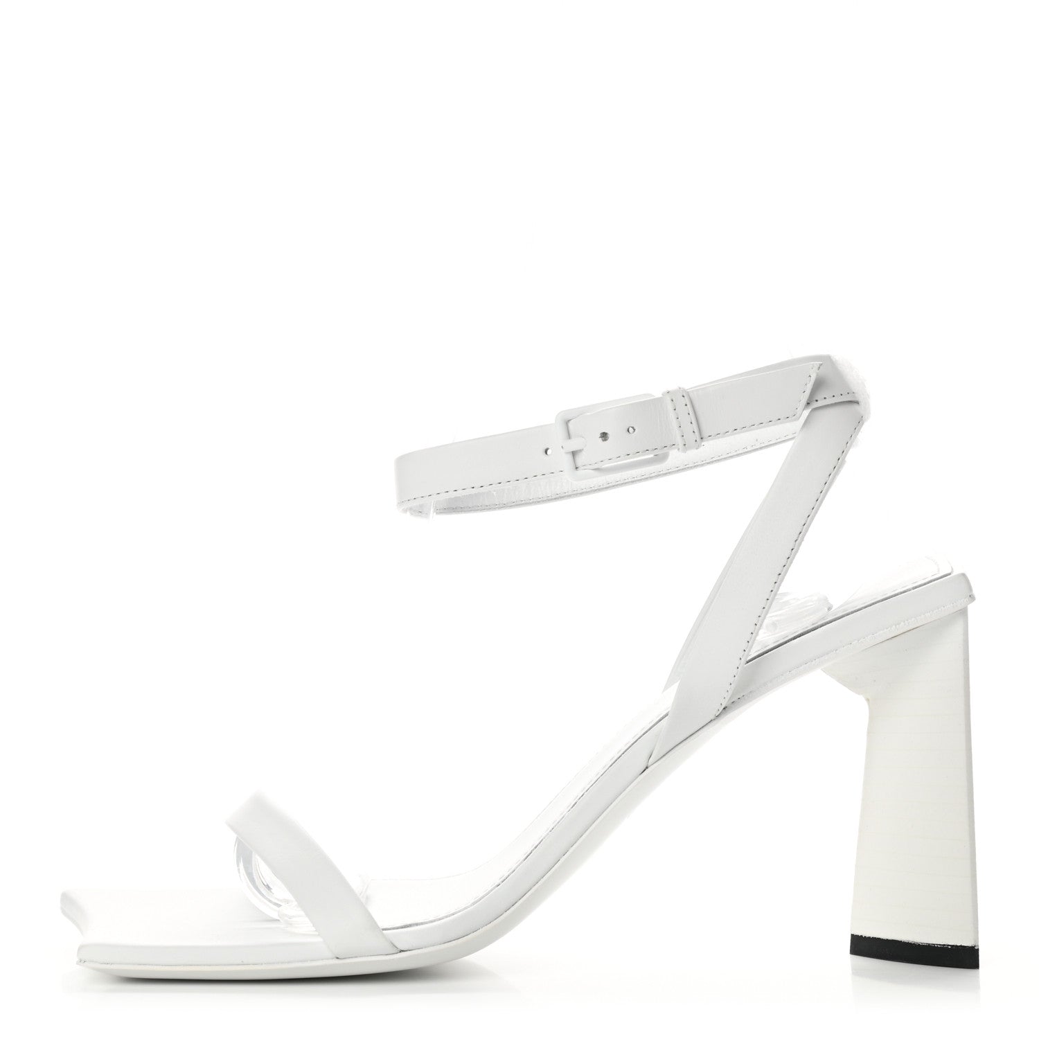 Balenciaga Smooth Calfskin Moon Square Toe 90mm Sandals 36 Optical White 1 of 10