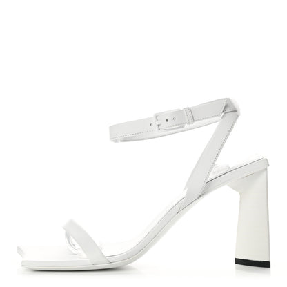 Balenciaga Smooth Calfskin Moon Square Toe 90mm Sandals 36 Optical White 1 of 10