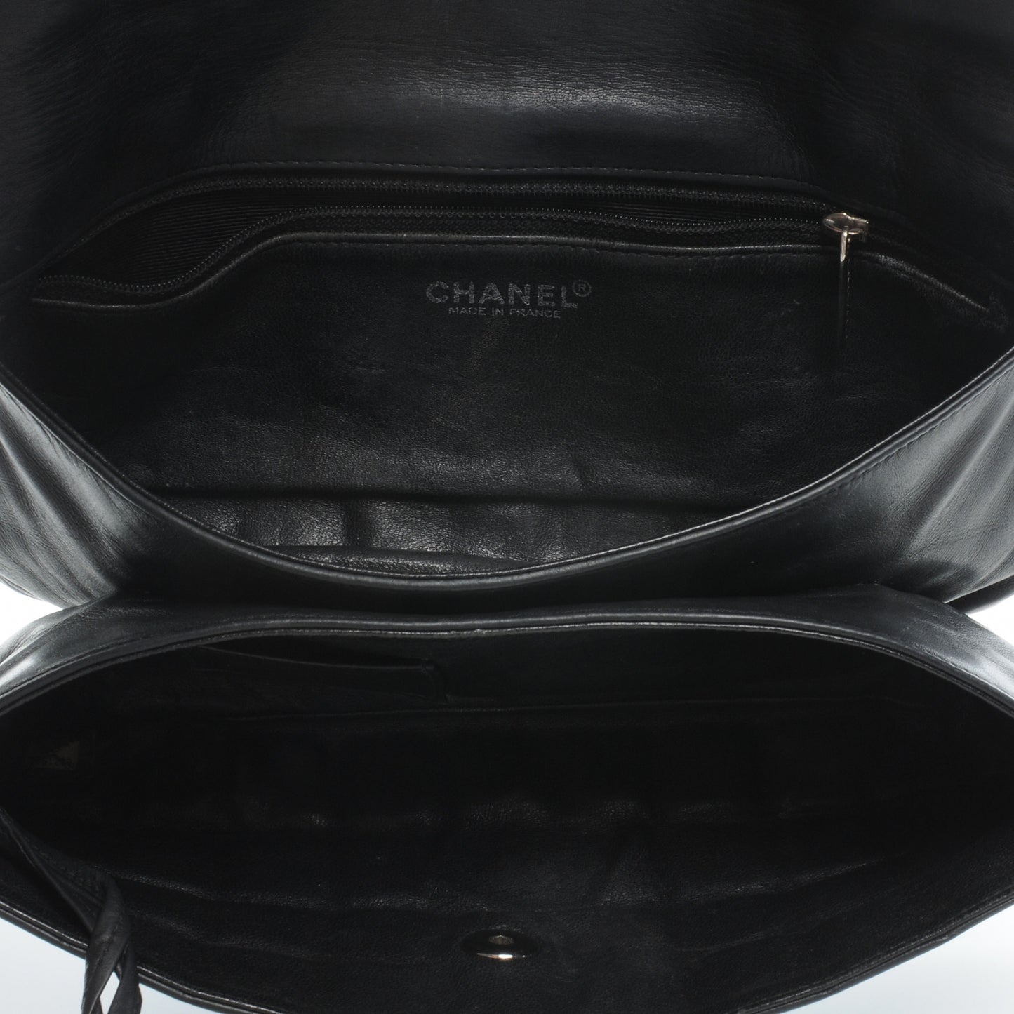 Lambskin Square Quilted Clutch Black