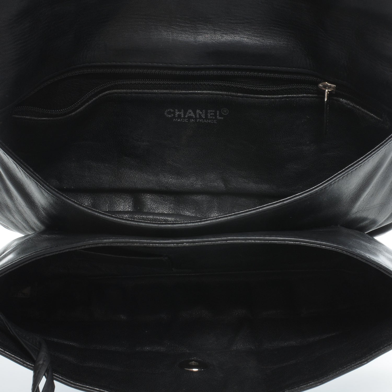 Chanel Lambskin Square Quilted Clutch Black 6 of 9