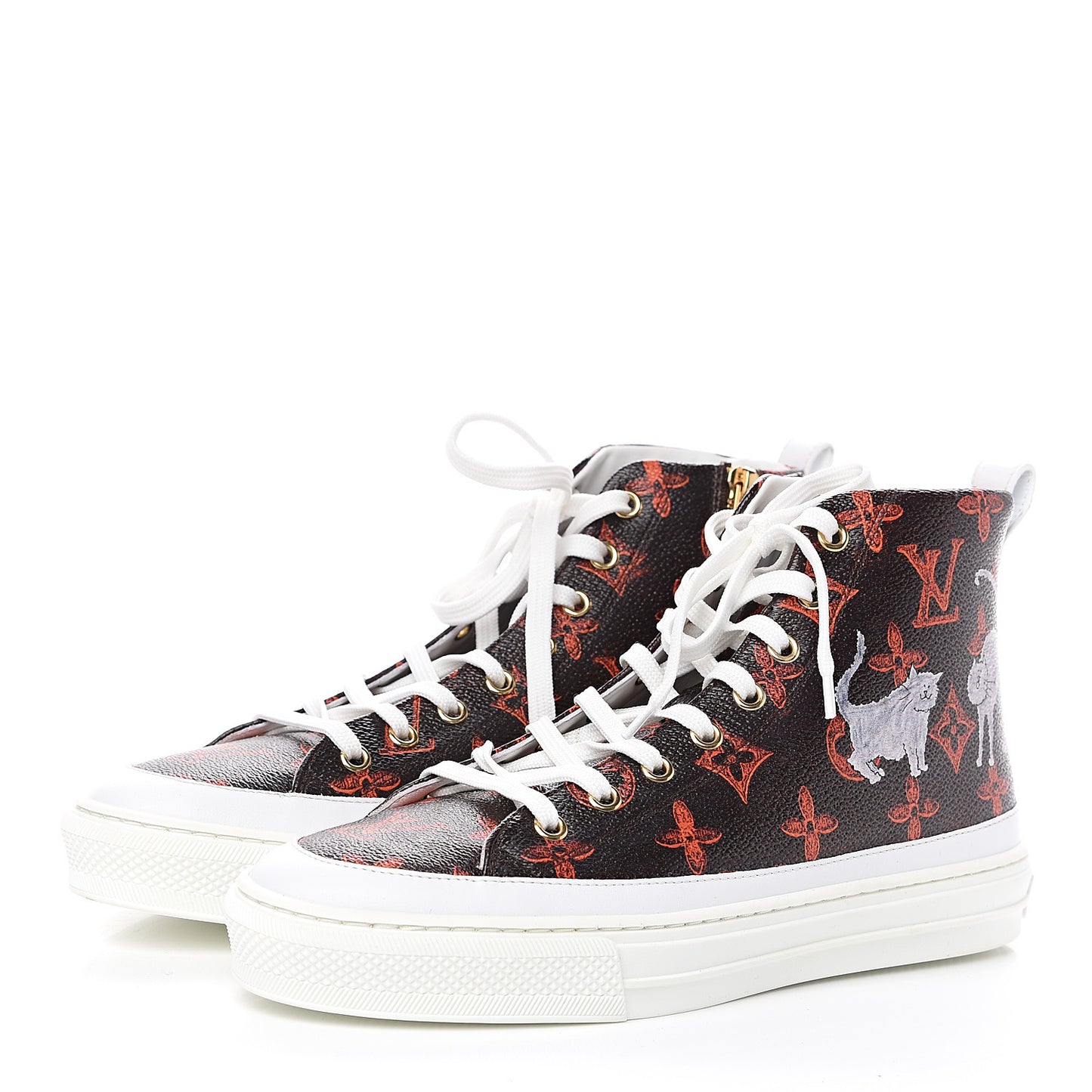 Catogram Stellar Sneaker Boots 37 Marron