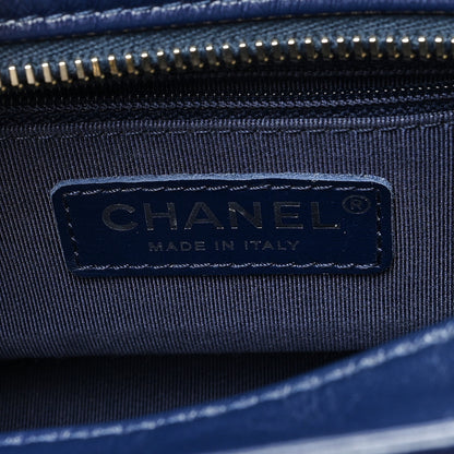 Chanel Denim Calfskin Quilted Small Gabrielle Logo Hobo Blue 6 of 10