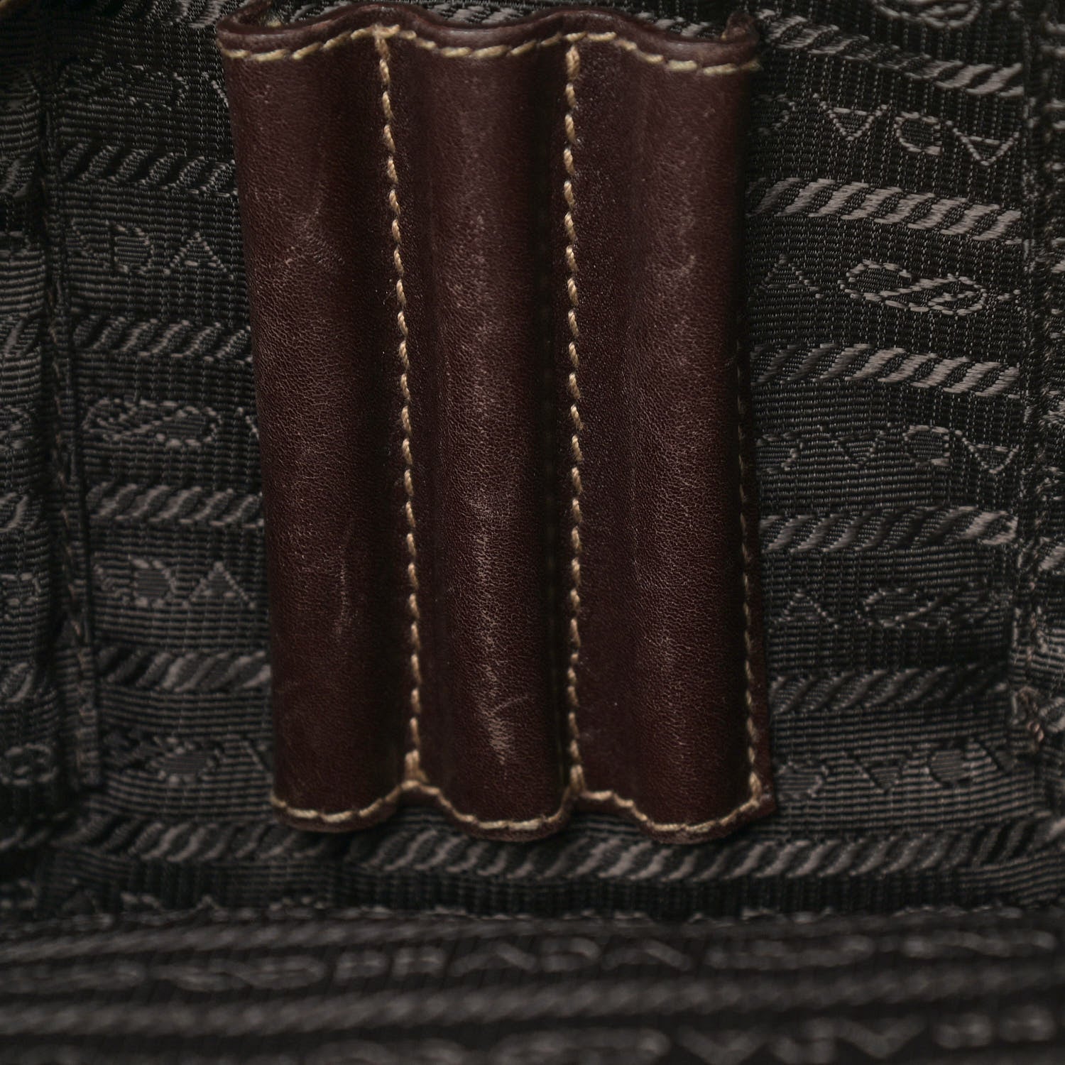 Prada Jacquard Logo Messenger Corda Moro 18 of 19