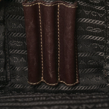 Prada Jacquard Logo Messenger Corda Moro 18 of 19