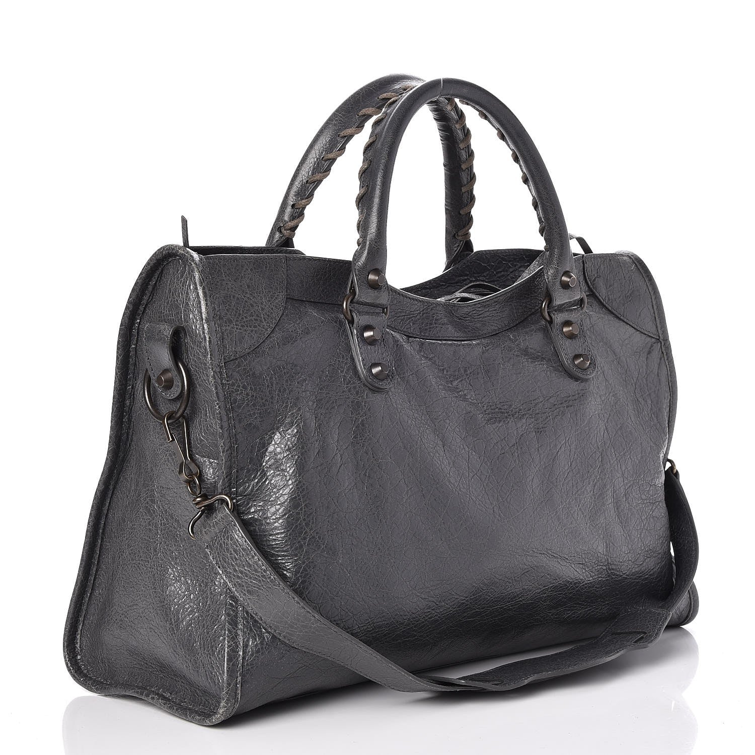 Balenciaga Agneau Classic Hardware City Gris Tarmac 3 of 7