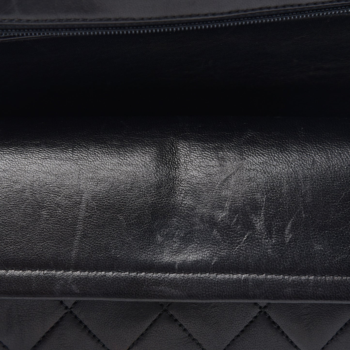 Lambskin Quilted Small Double Flap Black