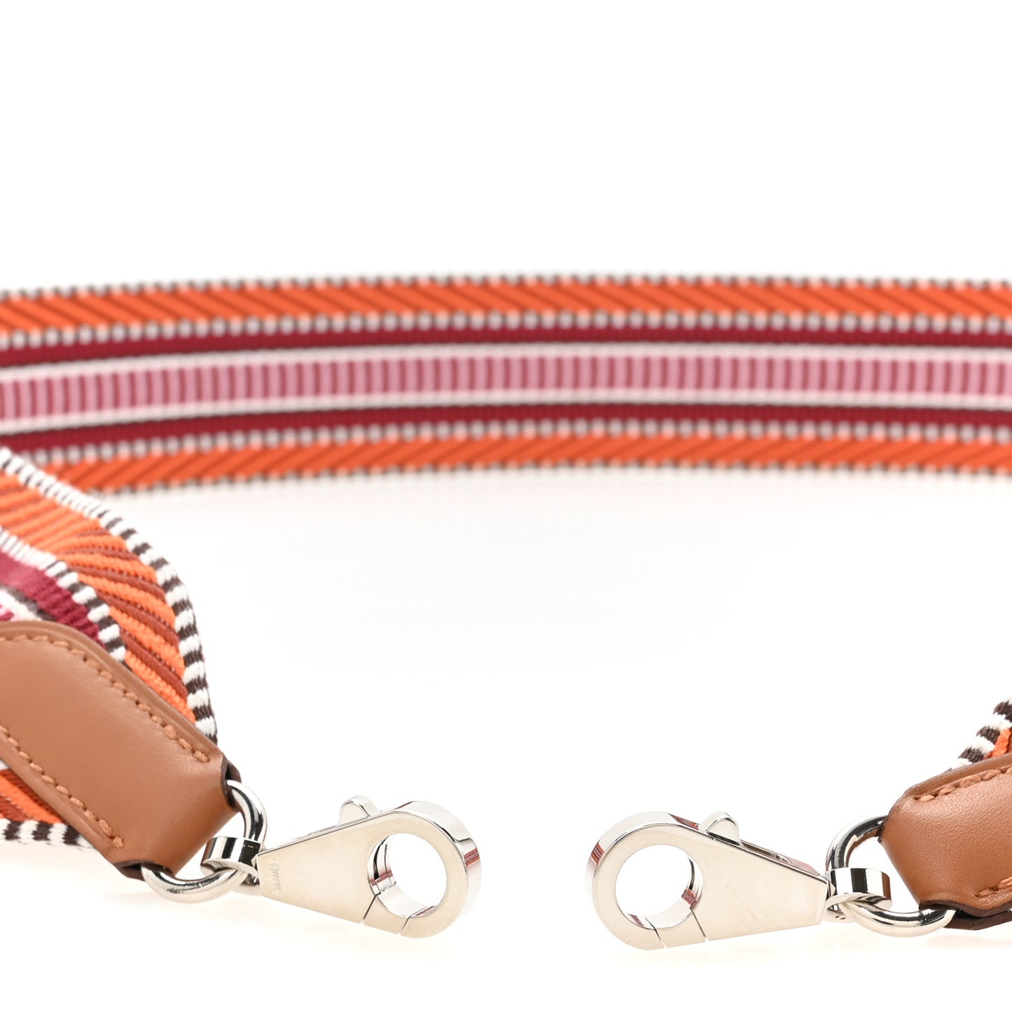 Toile Swift 50mm Sangle Cavale Shoulder Strap Orange Minium Rose Gold
