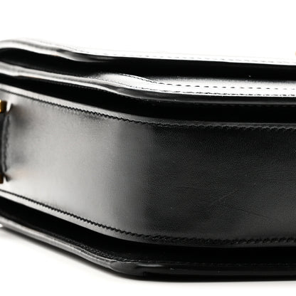Saint Laurent Box Calfskin Monogram Medium Solferino Satchel Black 8 of 10
