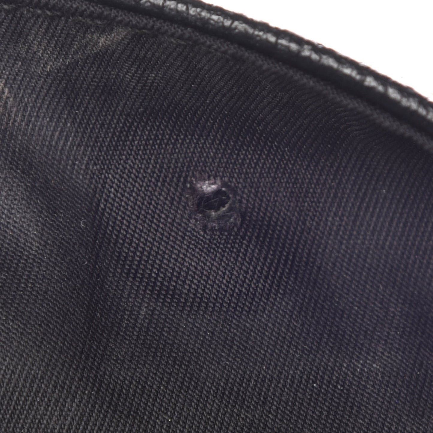 Coated Canvas Quilted Large Paris Biarritz Tote Black