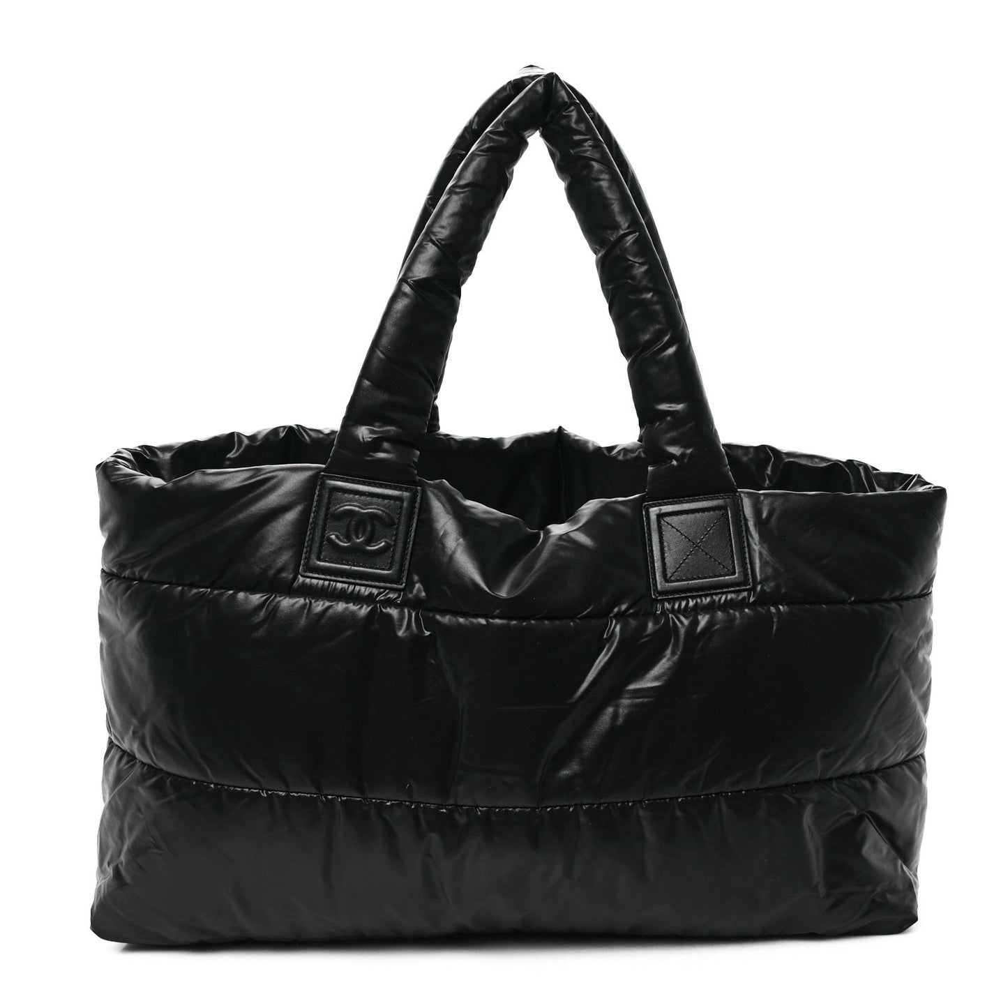 Nylon Coco Cocoon Large Reversible Tote Black