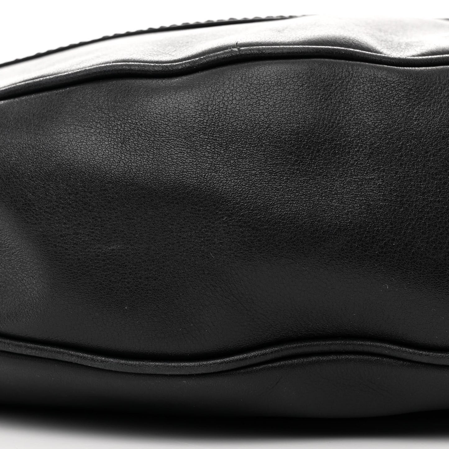 Calfskin Medium Repeat Zip Hobo Black