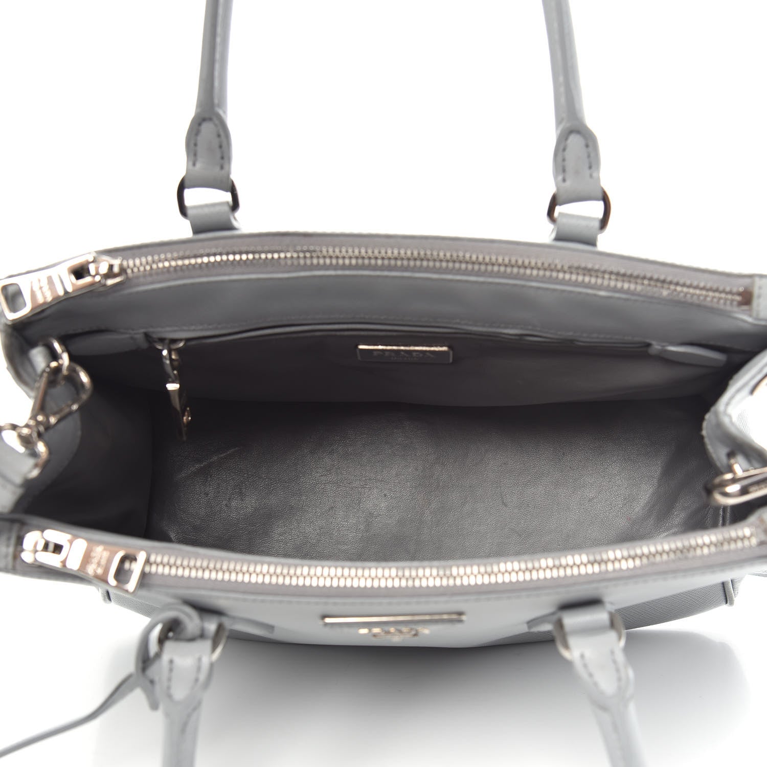 Prada Saffiano Small Galleria Double Zip Tote Nube 6 of 16