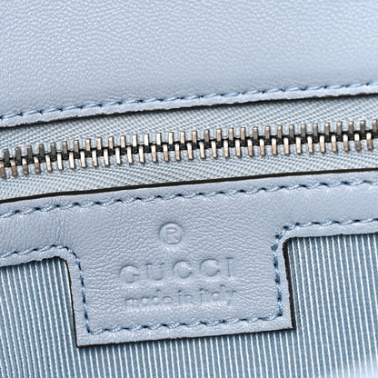 Gucci Lambskin Matelasse Medium GG Marmont Shoulder Bag Light Blue 7 of 11