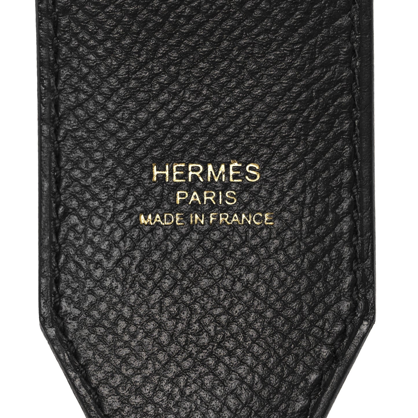 Epsom 40mm Hexagone Tressage Shoulder Strap Black Craie Gold