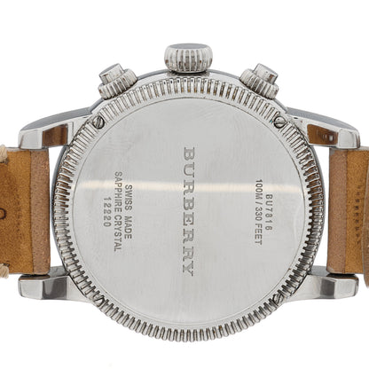 Burberry Stainless Steel Calfskin 42mm Chronograph Quartz Watch BU7816 4 of 5