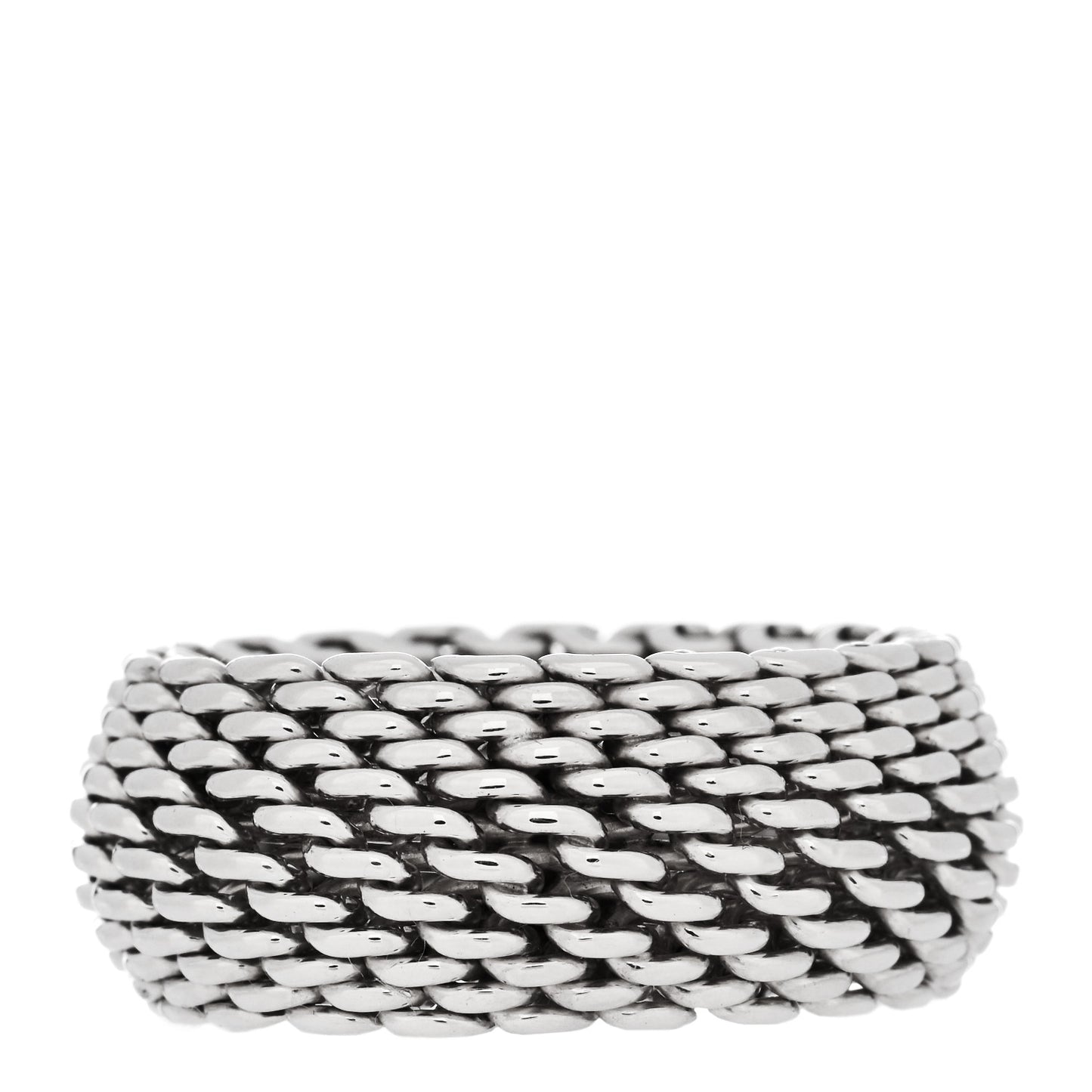Sterling Silver Mesh Somerset Ring 54 6.75