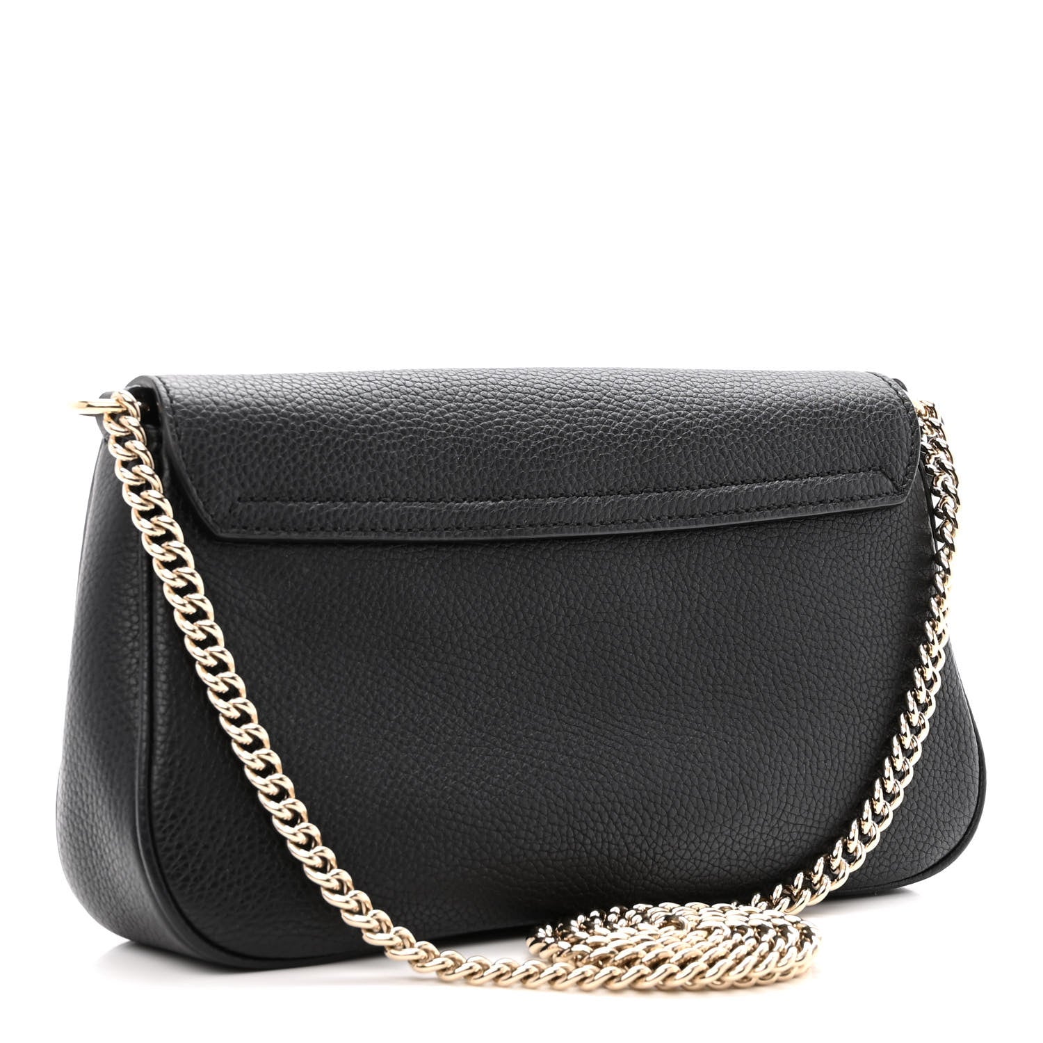 Gucci Pebbled Calfskin Medium Soho Flap Crossbody Black 3 of 10