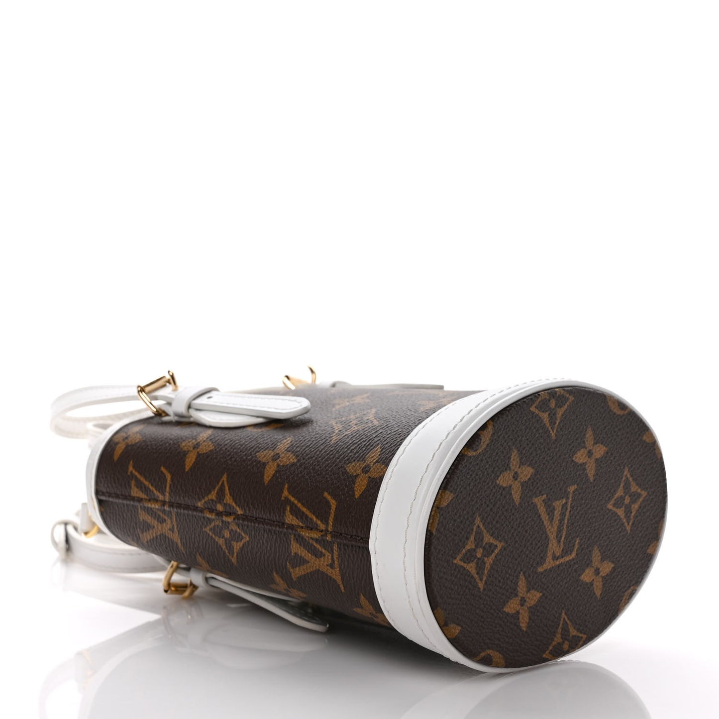 Monogram LV Match Nano Bucket Bag White