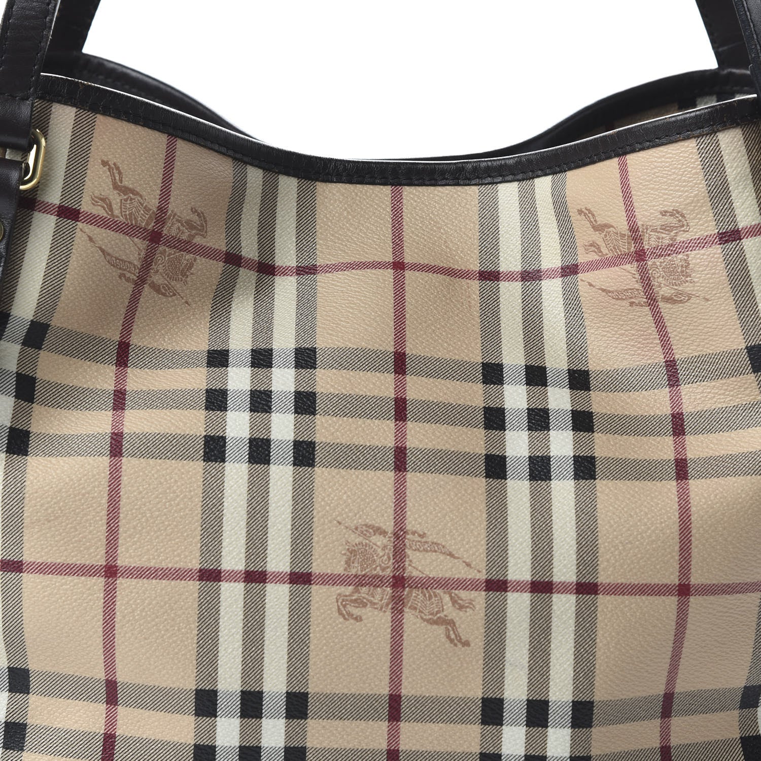Burberry Haymarket Check Small Canterbury Tote Black 10 of 10