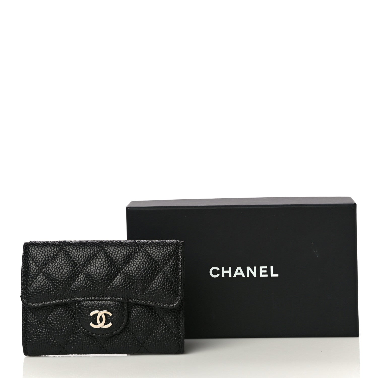 Chanel Caviar Quilted Flap Card Holder Black 12 of 12