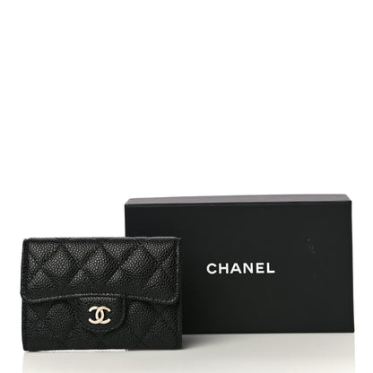 Chanel Caviar Quilted Flap Card Holder Black 12 of 12