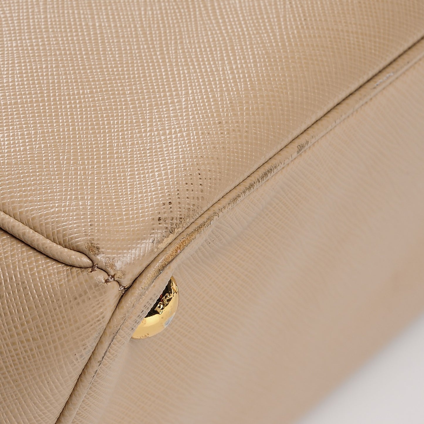 Saffiano Large Galleria Double Zip Tote Sabbia