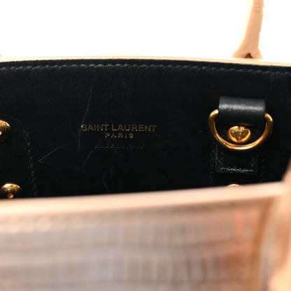 Saint Laurent Metallic Calfskin Lizard Embossed Nano Sac De Jour Gold 6 of 10