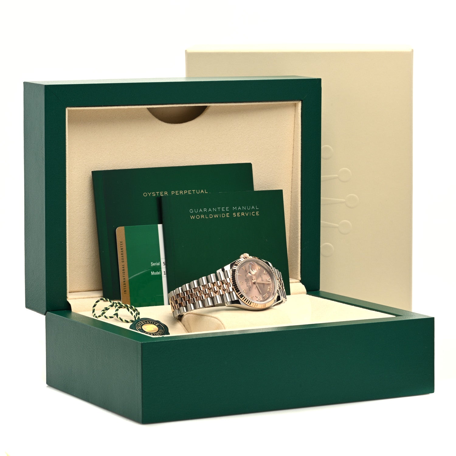 Rolex Stainless Steel 18K Everose Gold Diamond 36mm Oyster Perpetual Datejust Watch Rose Roman 126231 5 of 5