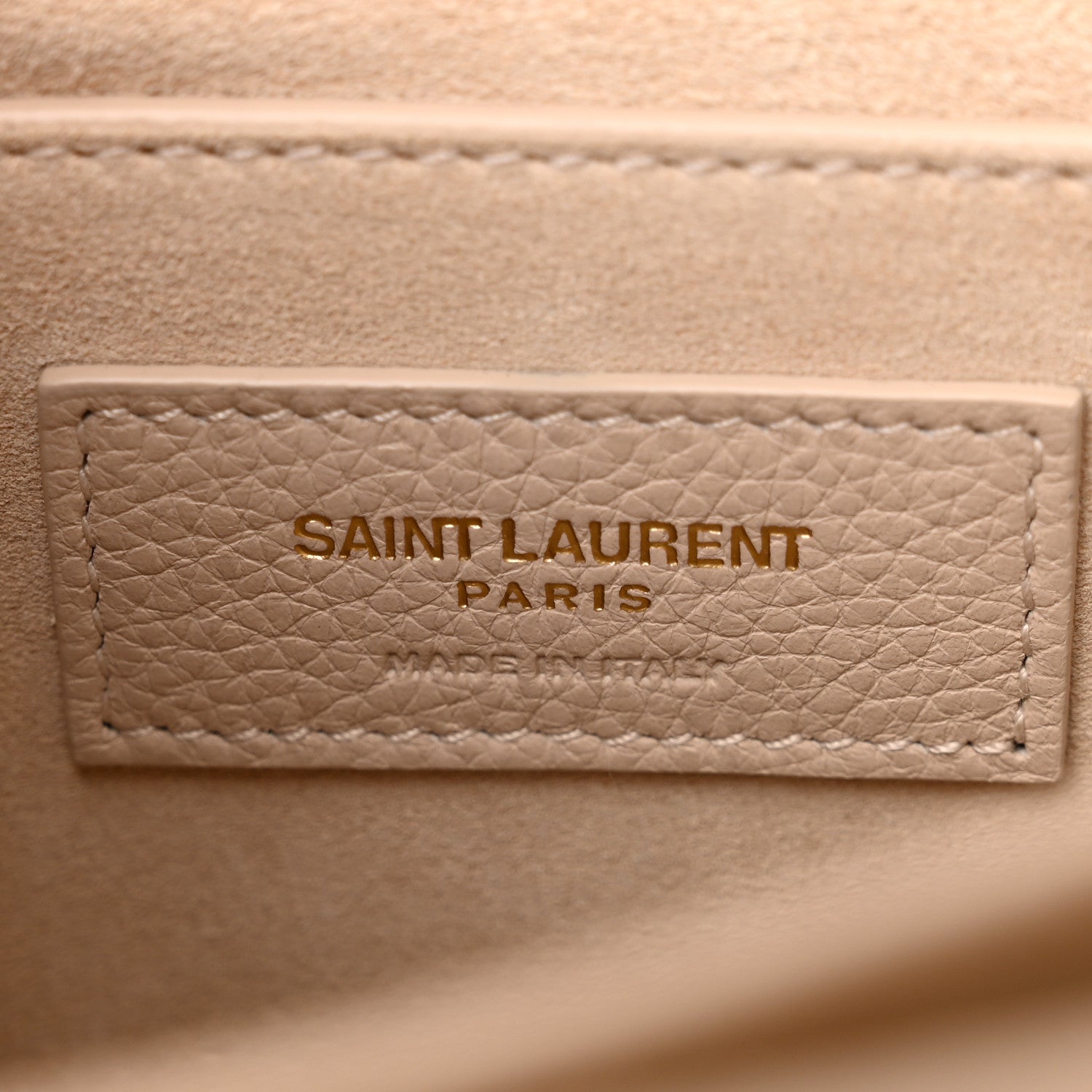 Saint Laurent Grained Calfskin Medium Monogram Sunset Crema Soft 6 of 10