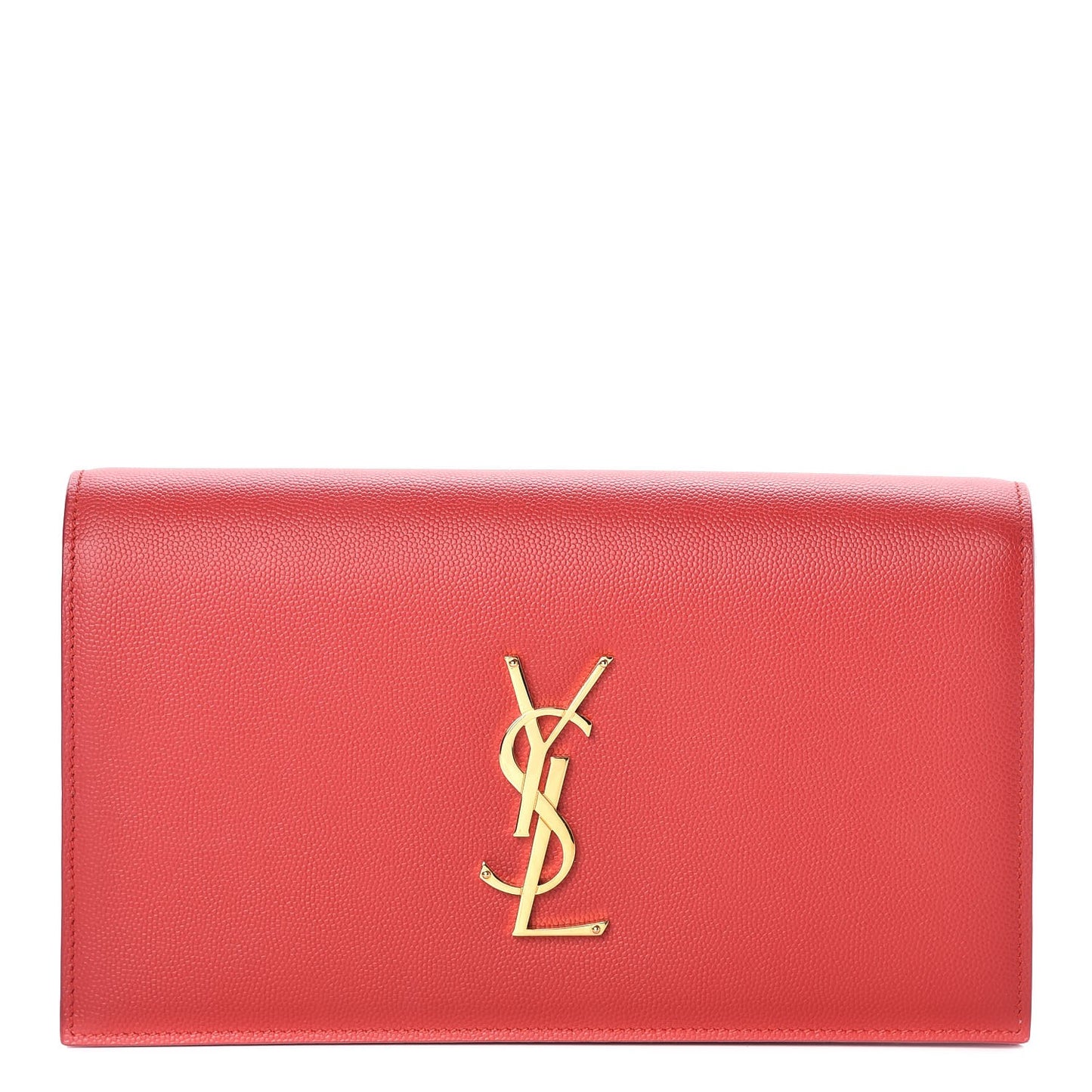 Grain De Poudre Classic Kate Monogram Clutch New Red