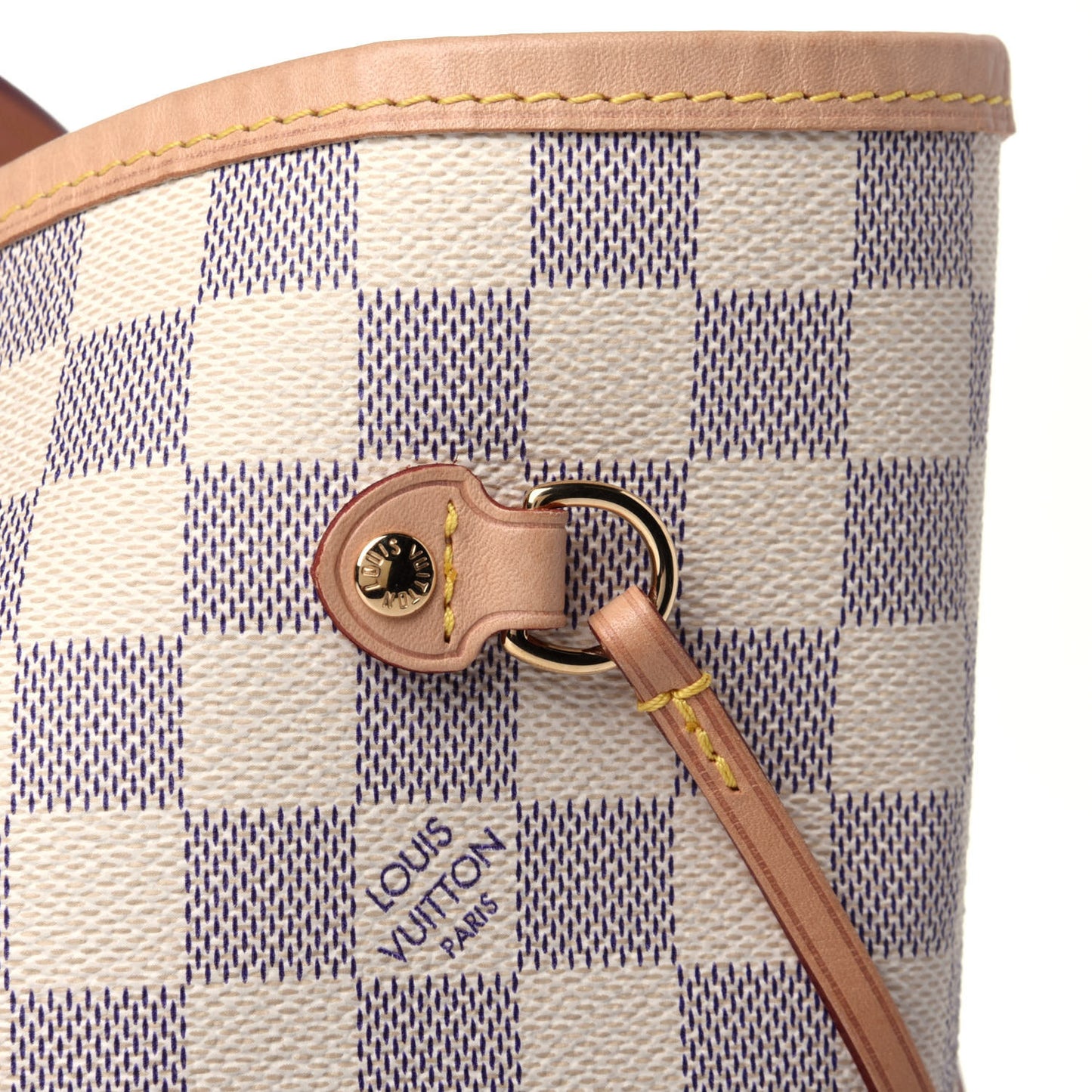Damier Azur Neo Neverfull MM Rose Ballerine