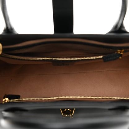 Gucci Boarded Plutone Calfskin Medium Jackie 1961 Tote Black 5 of 14