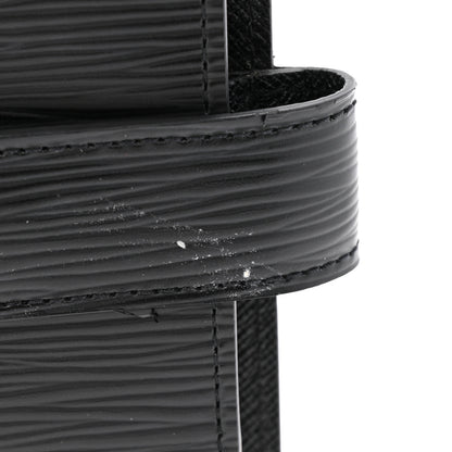 Louis Vuitton Epi Medium Ring Agenda Cover Black 8 of 10