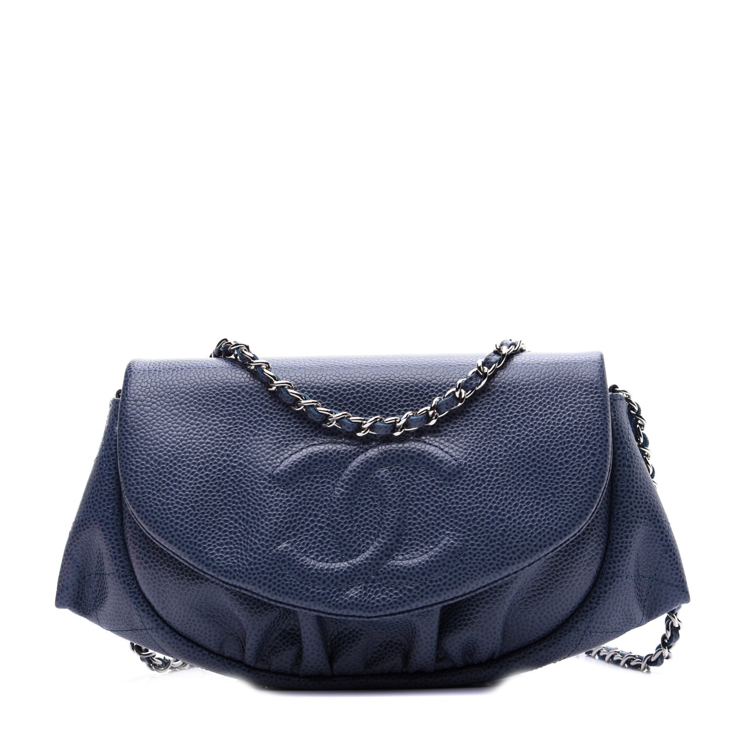 Caviar Half Moon Wallet On Chain WOC Blue