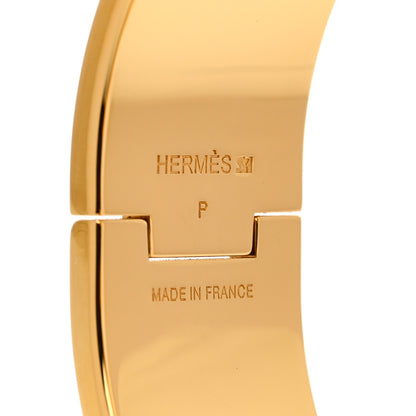 Hermes Enamel Wide Clic Clac H Bracelet GM Black 4 of 5