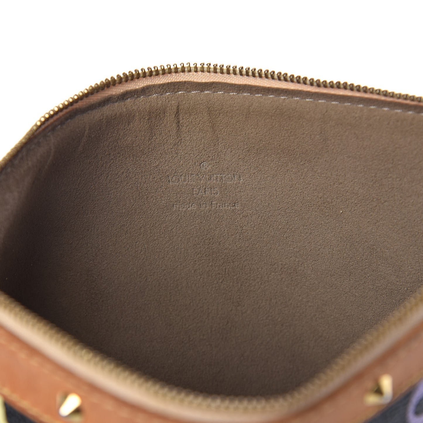 Monogram Multicolor Pochette Accessories Black