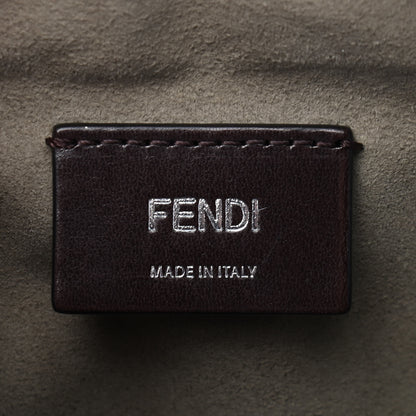 Fendi Vitello Grace Light Logo Embossed Small Belt Bag White Ice 6 of 9