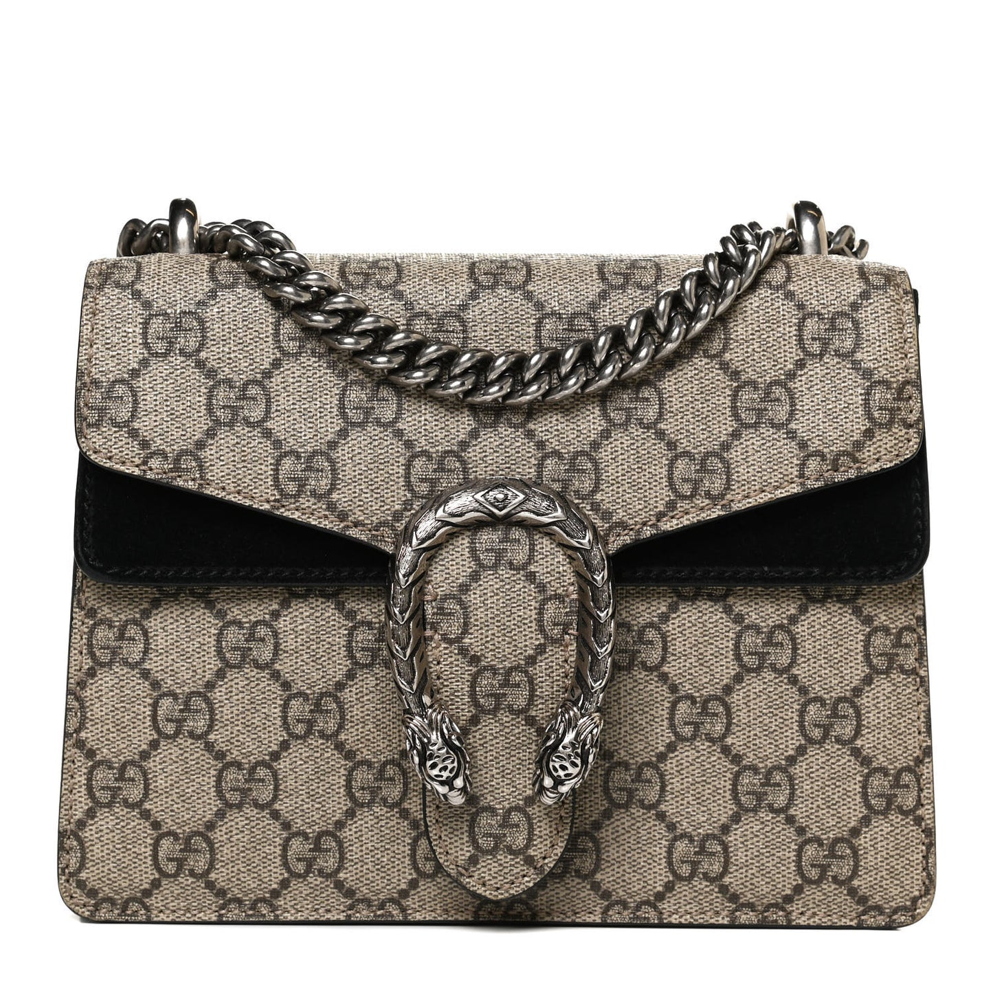 GG Supreme Monogram Mini Dionysus Shoulder Bag Black