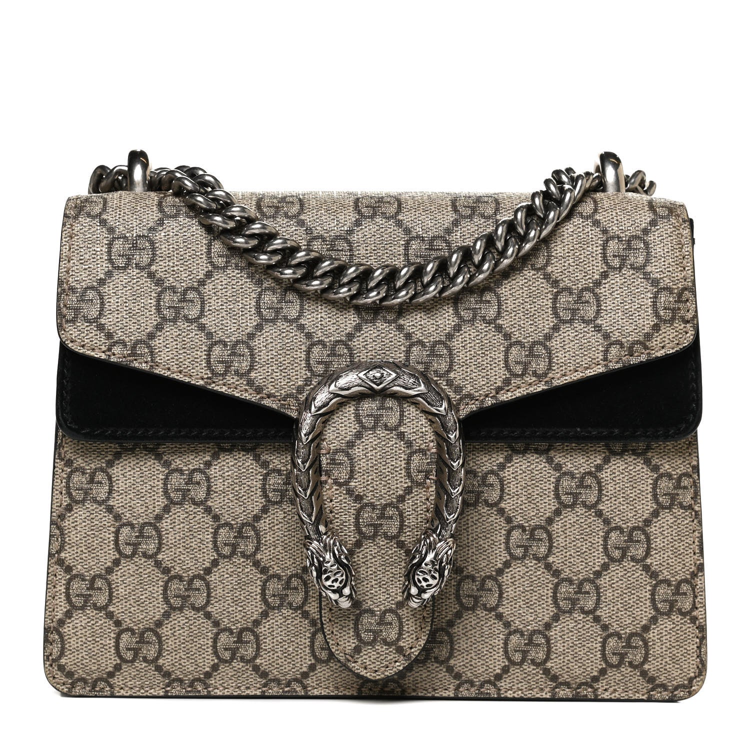 Gucci GG Supreme Monogram Mini Dionysus Shoulder Bag Black 1 of 12