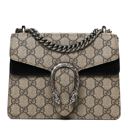 Gucci GG Supreme Monogram Mini Dionysus Shoulder Bag Black 1 of 12