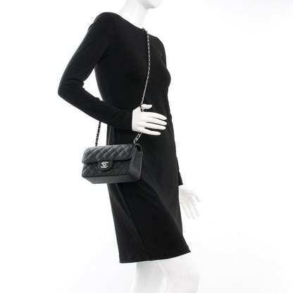 Chanel Caviar Quilted Mini Rectangular Flap Black 2 of 7