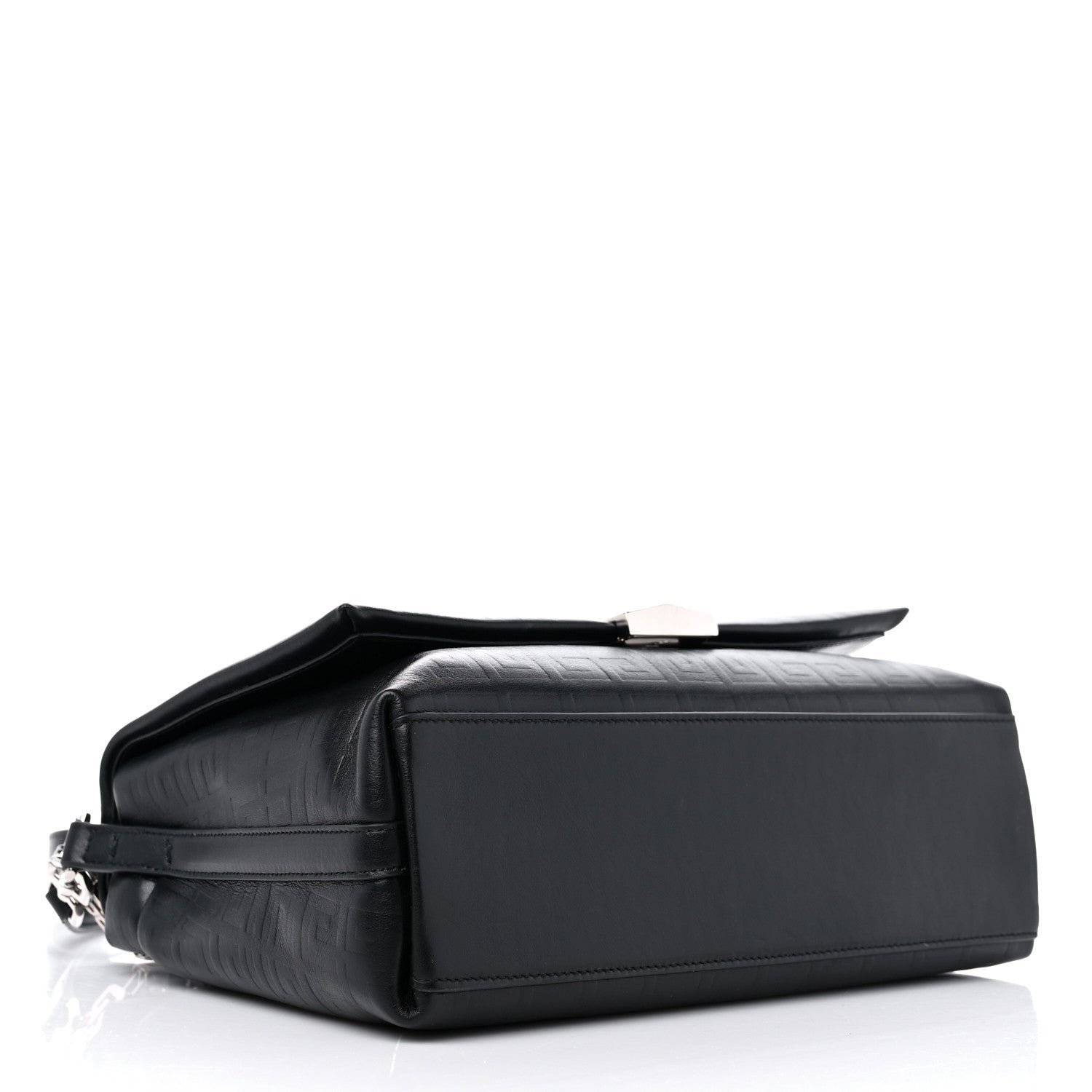 Givenchy Soft Calfskin 4G Embossed Medium Shoulder Bag Black 4 of 8