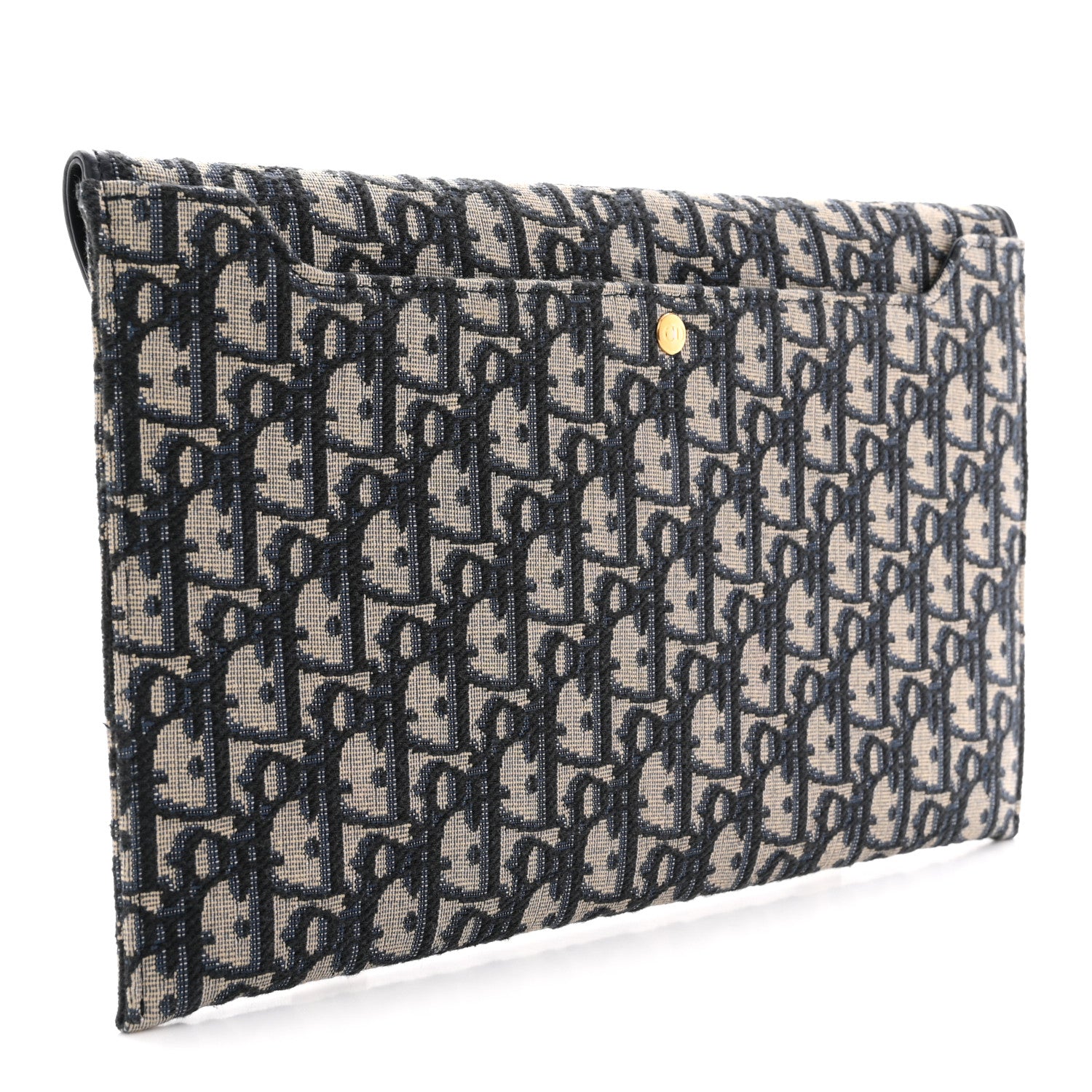 Christian Dior Oblique 30 Montaigne Avenue Pouch With Flap Blue 3 of 8