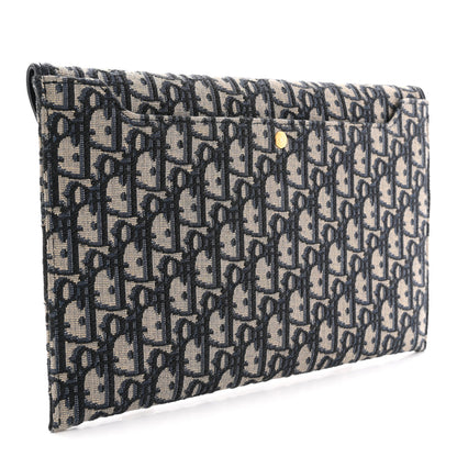 Christian Dior Oblique 30 Montaigne Avenue Pouch With Flap Blue 3 of 8