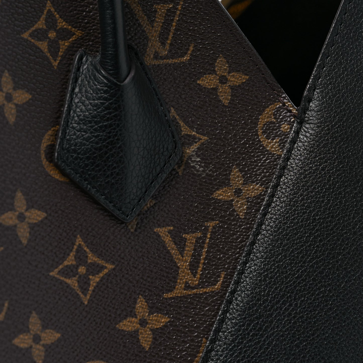 Calfskin Monogram Kimono Tote Black