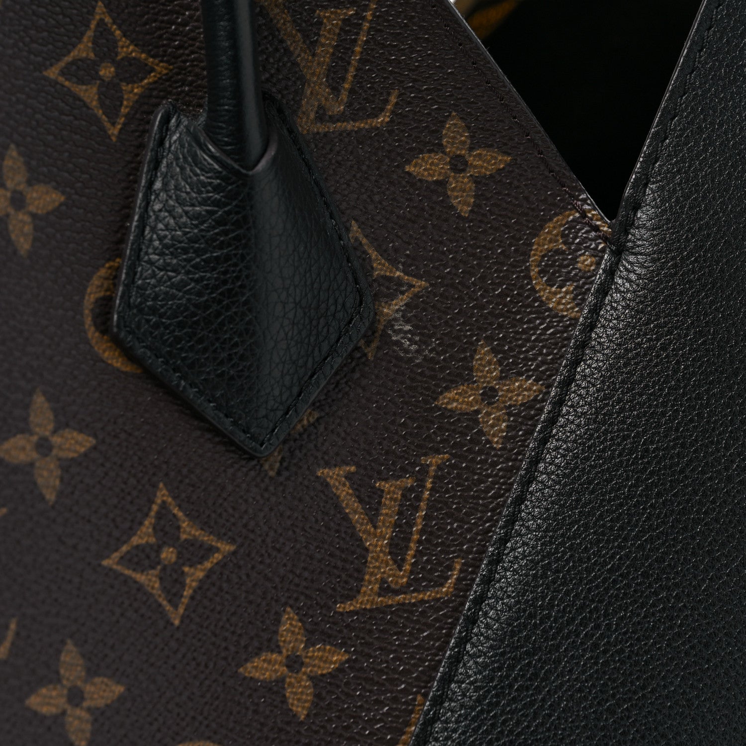 Louis Vuitton Calfskin Monogram Kimono Tote Black 7 of 10