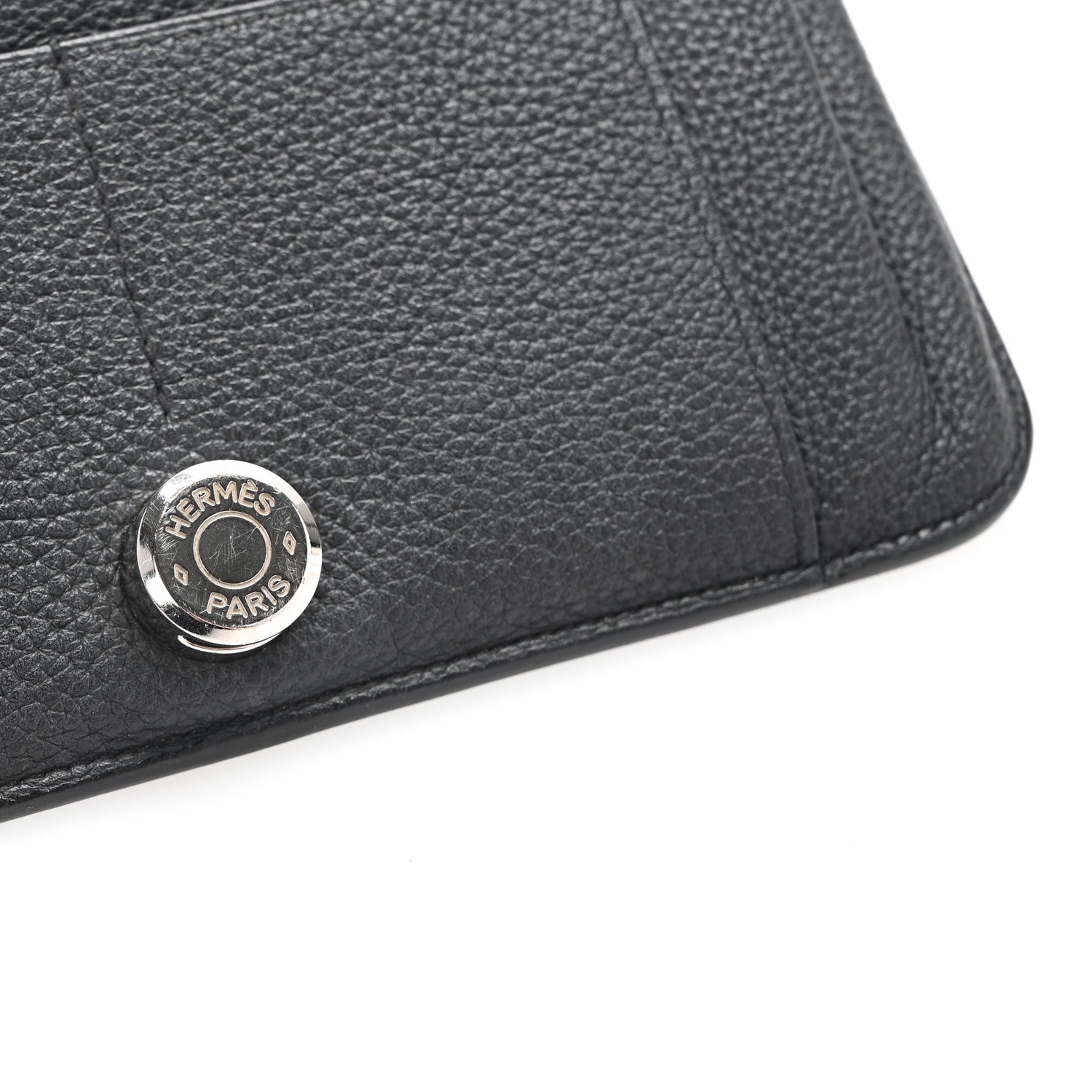 Hermes Togo Dogon Duo Wallet Black 11 of 15