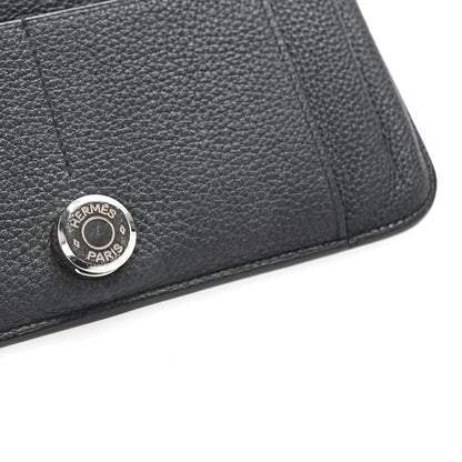 Hermes Togo Dogon Duo Wallet Black 11 of 15