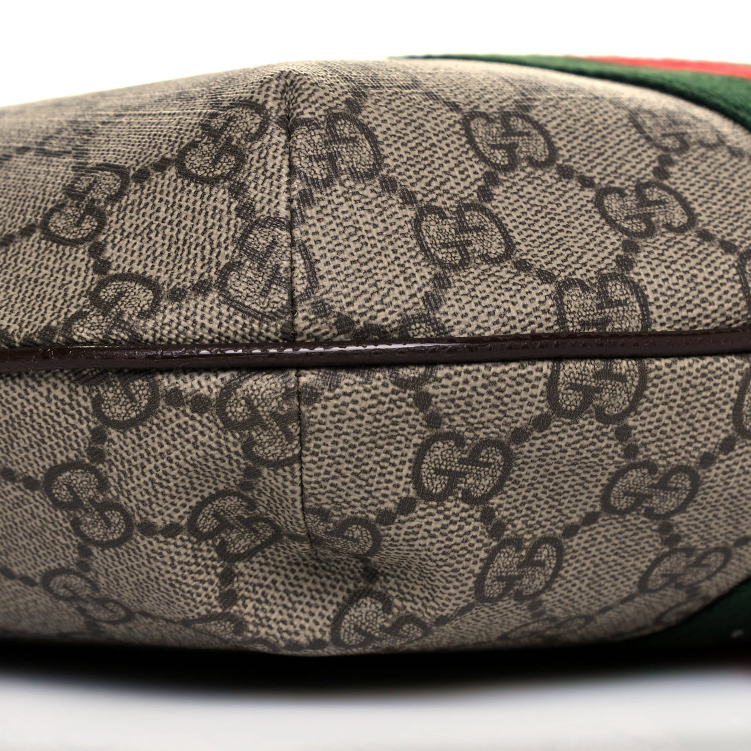 Gucci GG Supreme Monogram Web Small Ophidia Half Moon Hobo Brown 9 of 10