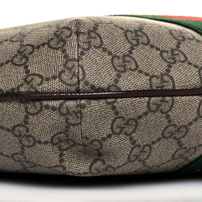 Gucci GG Supreme Monogram Web Small Ophidia Half Moon Hobo Brown 9 of 10